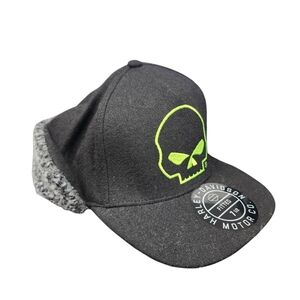 Harley Davidson NWT Willi G‎ Flip Wool Blend Skull Cap Size Xl